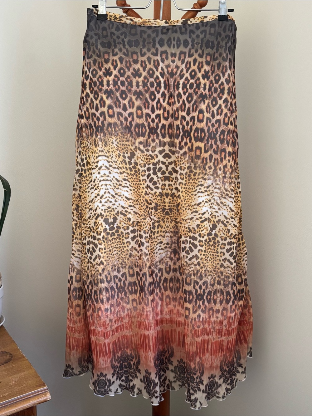 ✨Y2K ONE WORLD Leopard Print Maxi Skirt